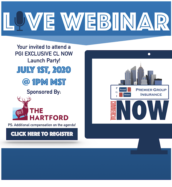 06/29/2020 - 🏙🎙PGI EXCLUSIVE CL NOW LAUCH PARTY! Click here to Register! Sponsored by The Hartford