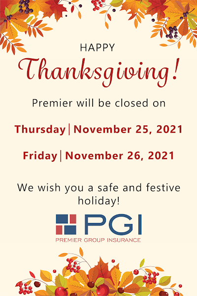 11/22/2021 - Thanksgiving Holiday Office Closures!