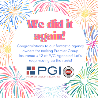 08/07/2023 - We did it again! PGI is #42 of Top P/C Agencies